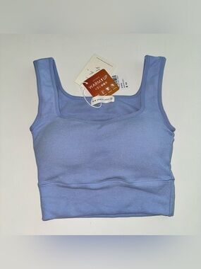 NWT Air Space Lady Lavender Square Neck Padded Tank S